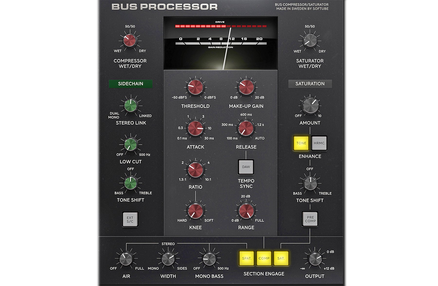 Softube Bus Processor (SSL Glue,Saturation,AirEQ,Width)